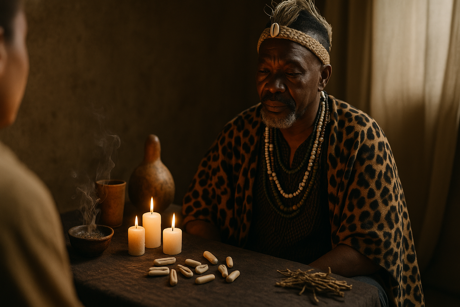 Lady Sharifah offering an ancestral healing consultation — traditional healer to explain my ancestral calling
